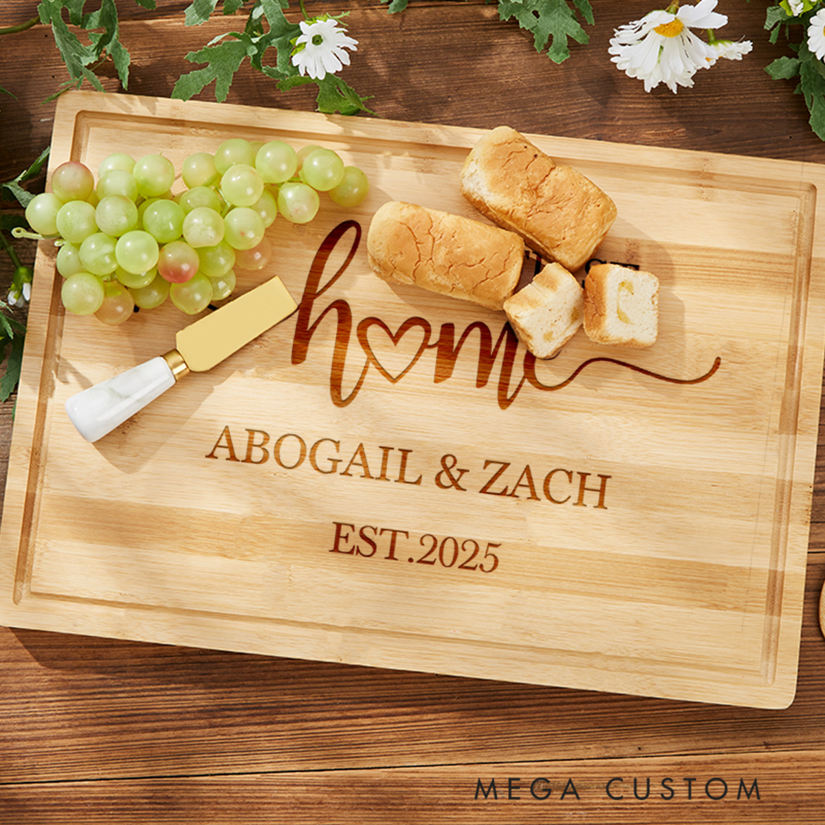 Personalized Cutting Board Custom Our First Home Chopping Board Housewarming Gift New House Kitchen Cookery Gift For Couple