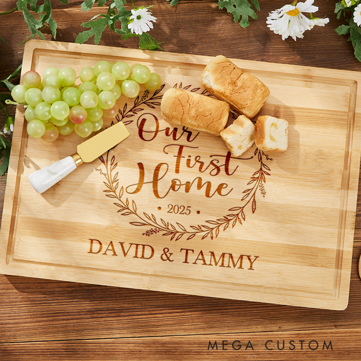 Personalized Cutting Board Housewarming Gift Our First Home Cutting Board Housewarming Gift New House Kitchen Cookery Gift For Couple New Home Gift