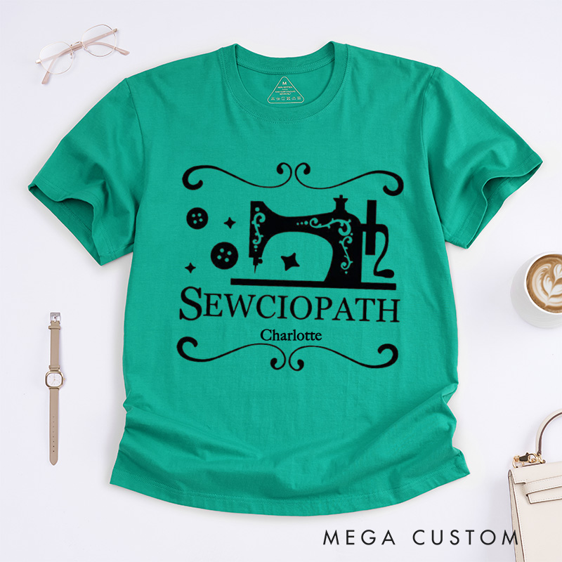 Personalized Sewing Long Sleeve Classic T-Shirts Funny Sew TShirt Women Shirt Shirt for Women Sewing Lover Shirt Quilter Gift