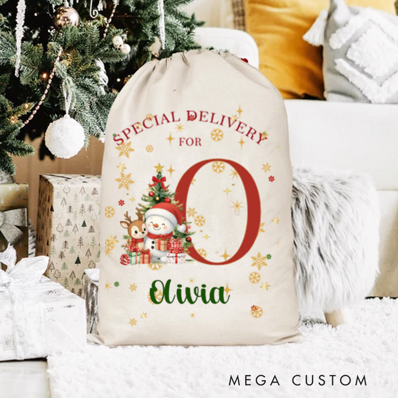 Custom Christmas Santa Sack Personalized Name Bag Customized Christmas Gifts