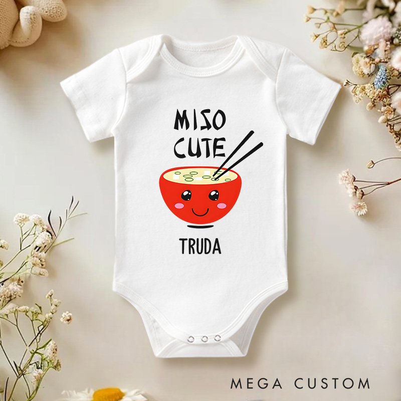 Personalized Cute Sushi Baby Onesie Baby Boys Girls Funny Gift