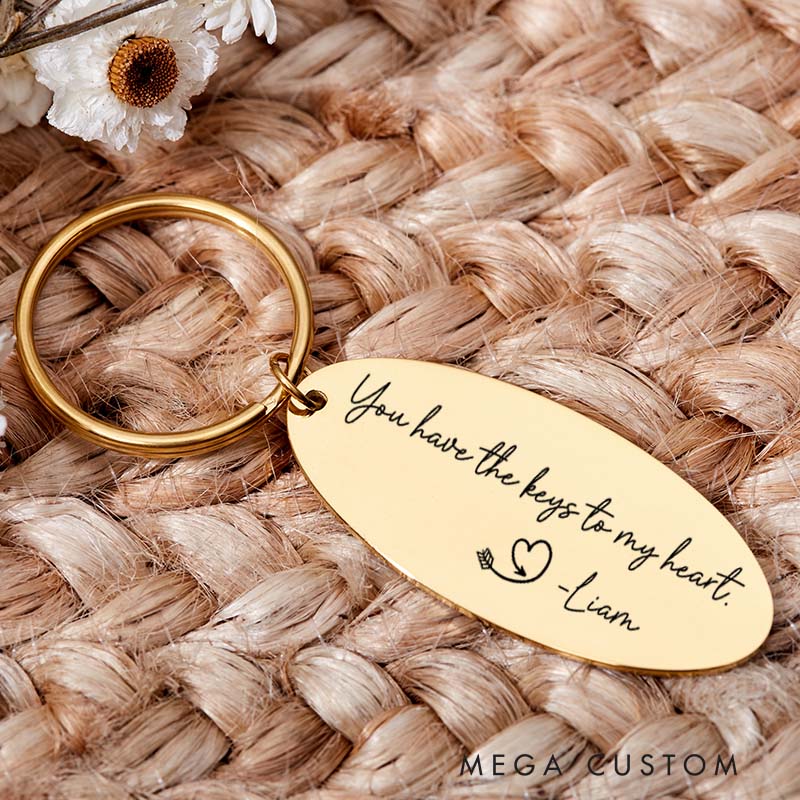 Personalized Housewarming Keychain You Have the Keys to My Heart Keyring New Home Gift Moving House Gift for Homeowner Housewarming Gift