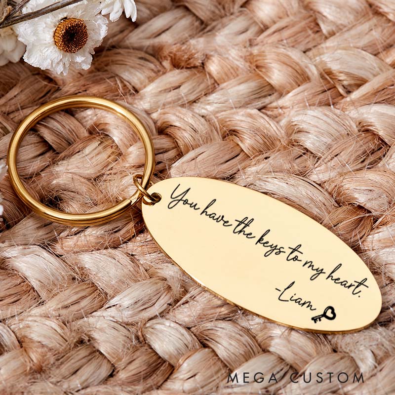 Personalized Housewarming Keyring Engraved You Have the Keys to My Heart Keychain New Home Gift for Homeowner Moving House Gift Housewarming Gift