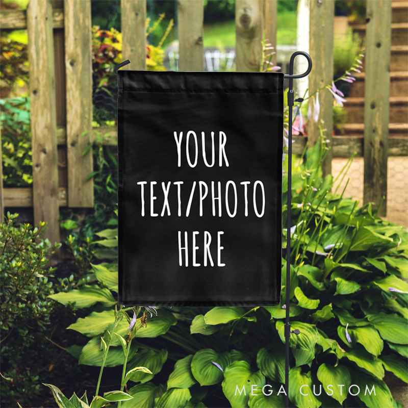 Personalized Garden Flag Garden Decor Double-Sided - Add Your Photo Or Text Gardening Lovers Gift Gardener Gift