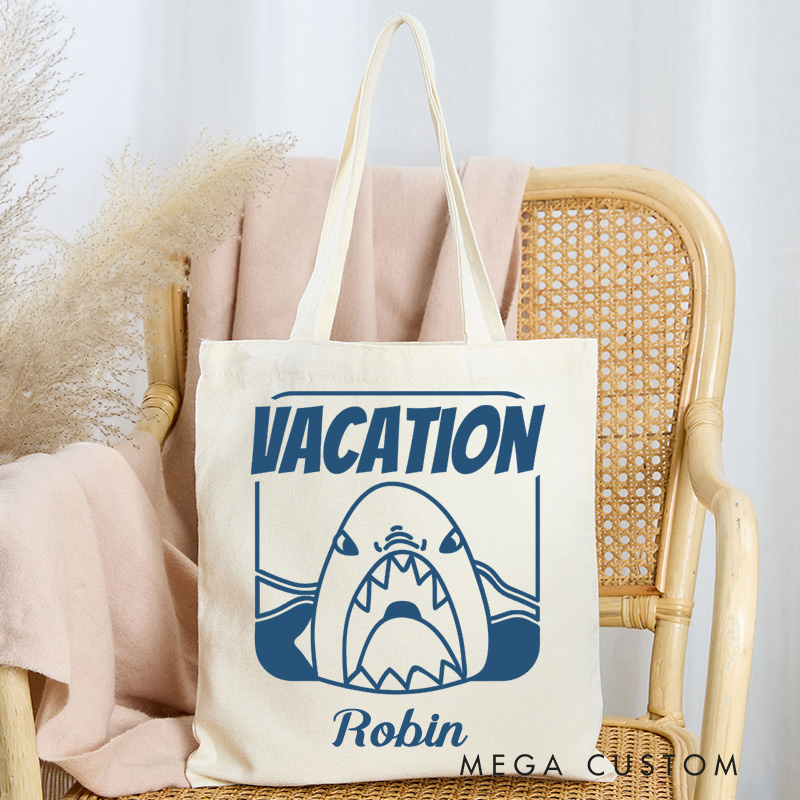Personalized Vacation Tote Bag Gift for Traveling Lovers Funny Vacation Gift  Beach Vacation Gift