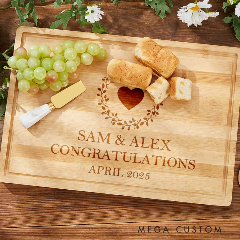 Personalized Cutting Board Charcuterie Board Housewarming Gift to Celebrate New Beginnings Real Estate Closing Gift New Home Gift Moving Gift