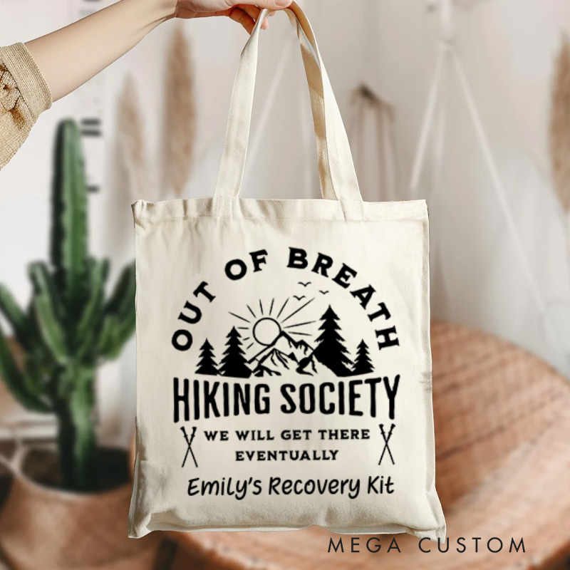 Personalized Adventure Outdoor Lover Tote Bag Nature Enthusiasts Bag Gift for Camping Hiking Traveling