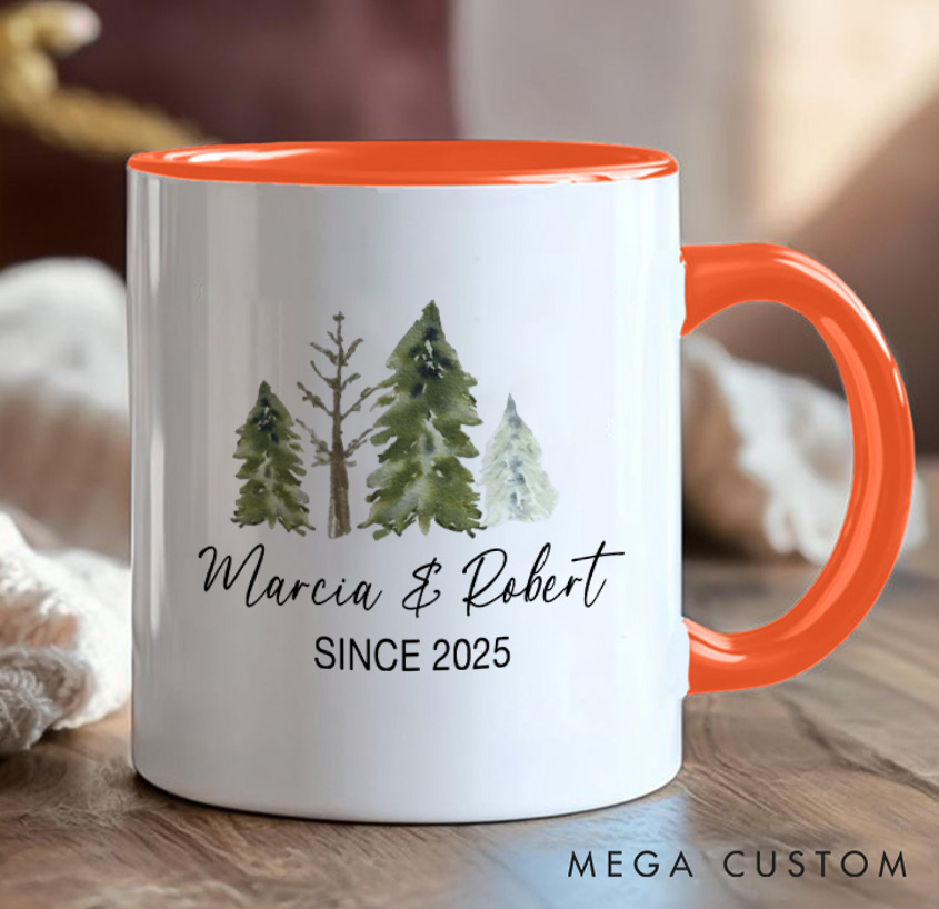 Personalized Funny Couple Camping Mug Mountain Adventurers Camping Hiking Unique Favor Mug Gift for Outdoors Nature Lovers