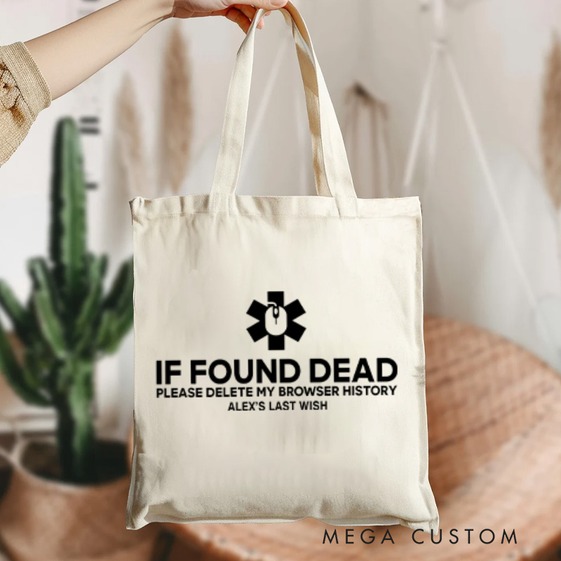 Personalized Last Request Technology Lovers Tote Bag Programmer Compute Enthusiasts Bag Gift for Geek Nerd