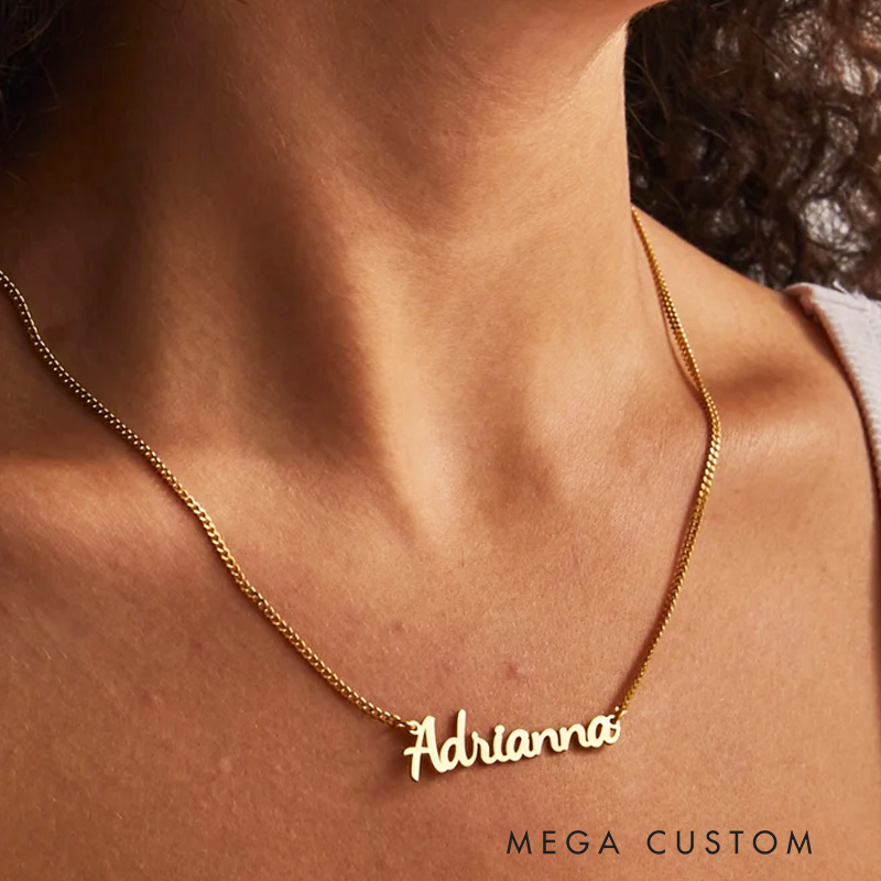 Personalized 14k Gold Name Necklace Name Necklace for Women Gifts for Her