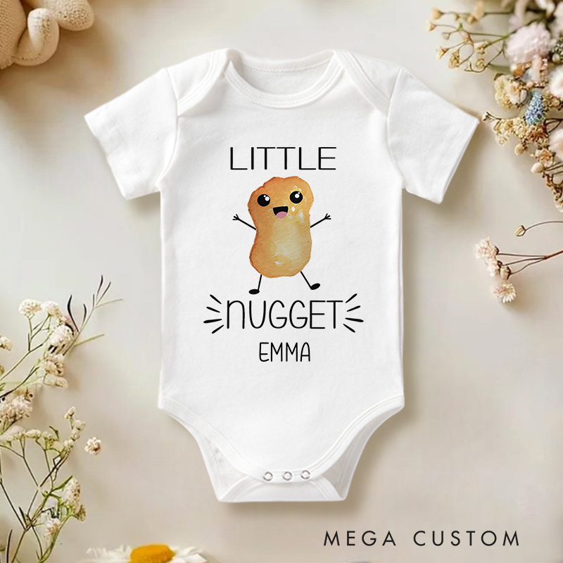 Personalized Little Nugget Baby Onesie Funny Baby Gift