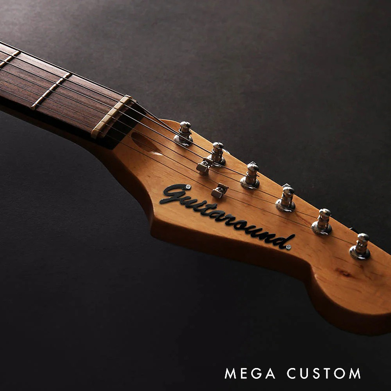 Personalized Metal Guitar Headstock Badge with Name Lettering Badge Birthday Gift for Guitar Lovers