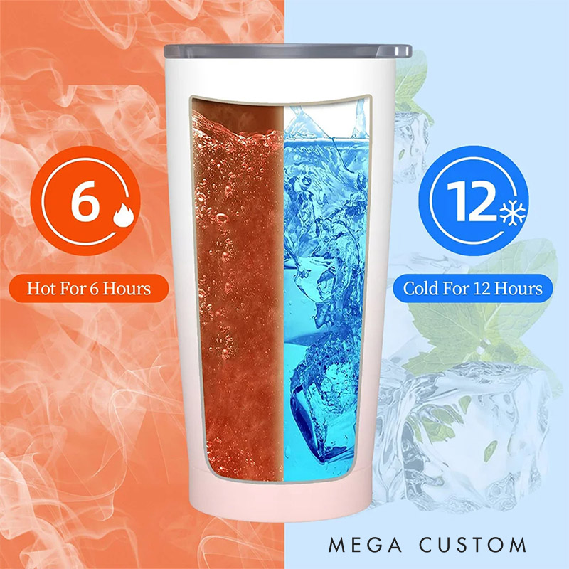 Personalized Golf Tumbler with Custom Photos and "Best Dad by Par" Design  