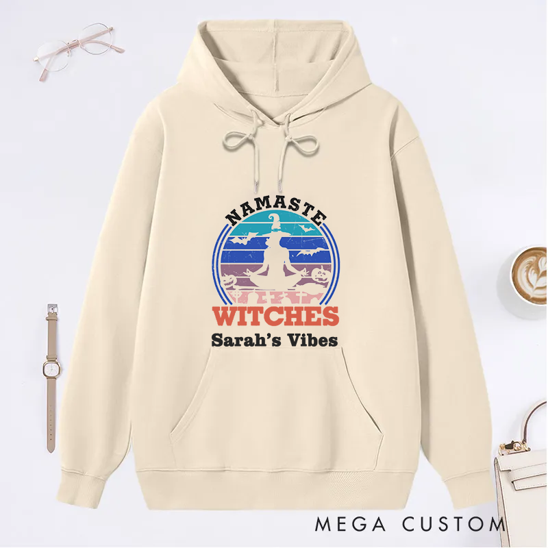 [Copy]Personalized Rest in Pose Classic Hoodie with Cute Ghost Yoga Design Custom Time Gift Idea for Yoga Lover