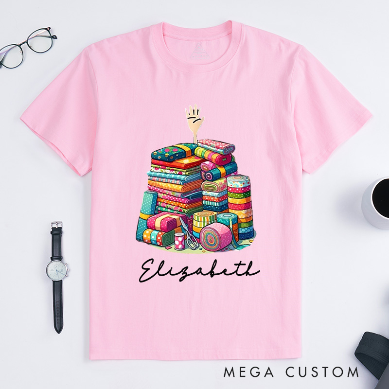 Personalized I'm Ok Classic T-Shirts Sewing Lover Shirt Funny Sewing Shirt Quilting Gift For Quilter Quilting Lovers 