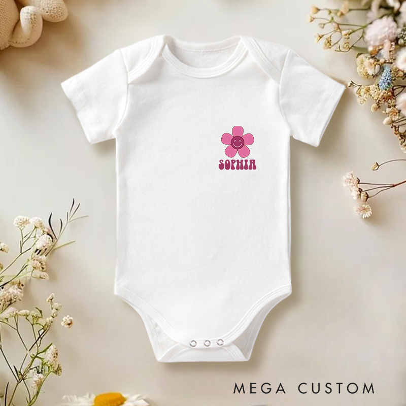 Personalized Just A Girl Who Loves Her Daddy Baby Onesie First Father’s Day Gift