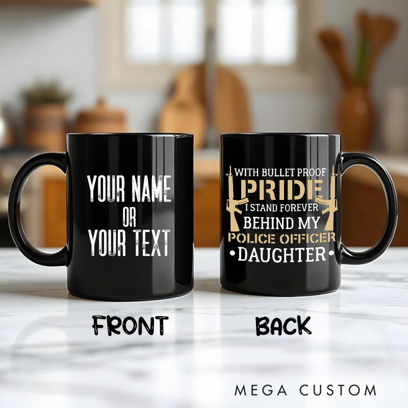 Personalized Police Officer Daughter Mug Gift for Proud Parents