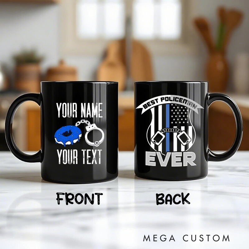 Personalized Best Policeman Ever Mug Thoughtful Gift for Police Officers