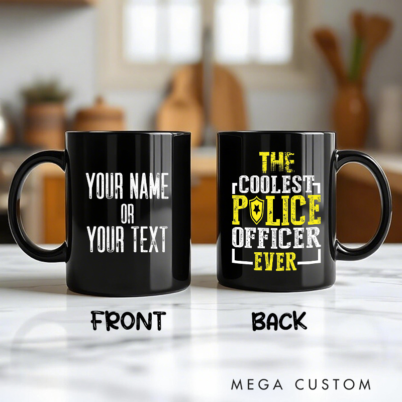 Personalized The Coolest Police Officer Ever Mug Custom Gift for Police Officers