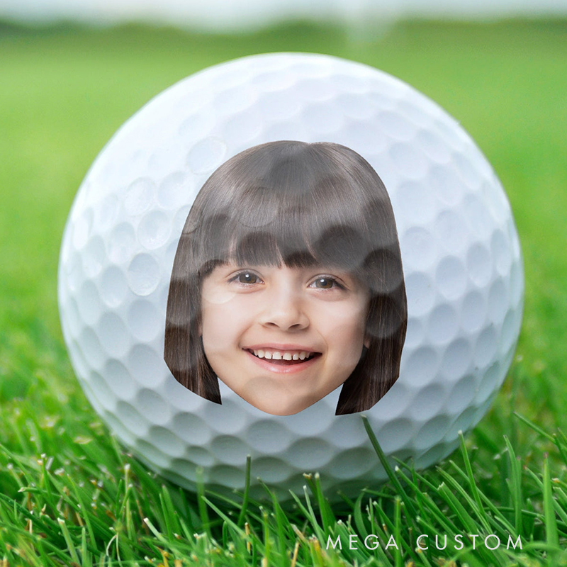 Personalized Golf Ball with Custom Photo and "Best Daddy by Par" Text 