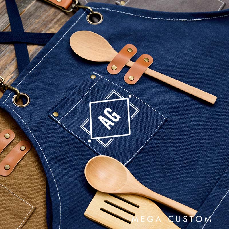 Personalized Canvas Apron Canvas Workshop Apron Bartender's Apron Kitchen Apron Barbeque Apron Bartender Apron Chef Apron Housewarming Gift