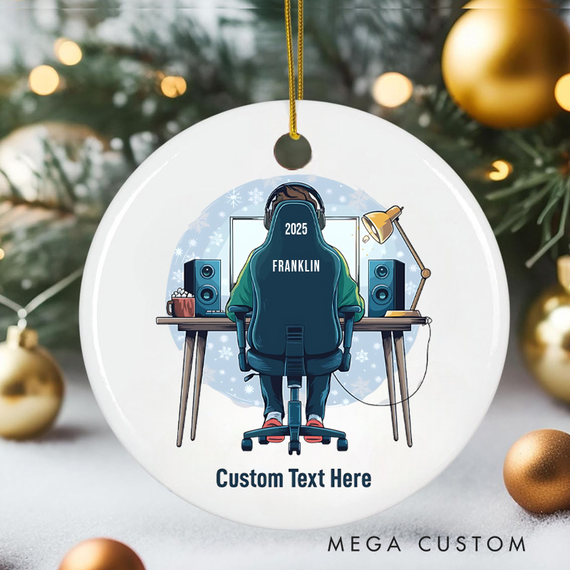 Personalized Gamer Lover Christmas Ornament Programmers Tech Enthusiasts Christmas Ornament Gift for Geek