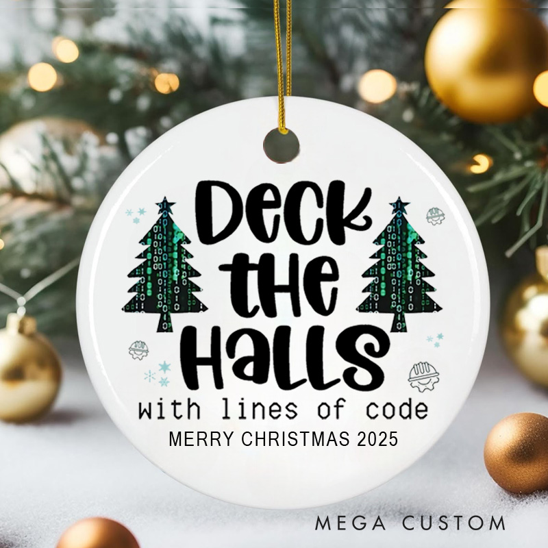 Personalized Programmer Technology Enthusiast Christmas Ornament Gift for Computer Geek Nerd