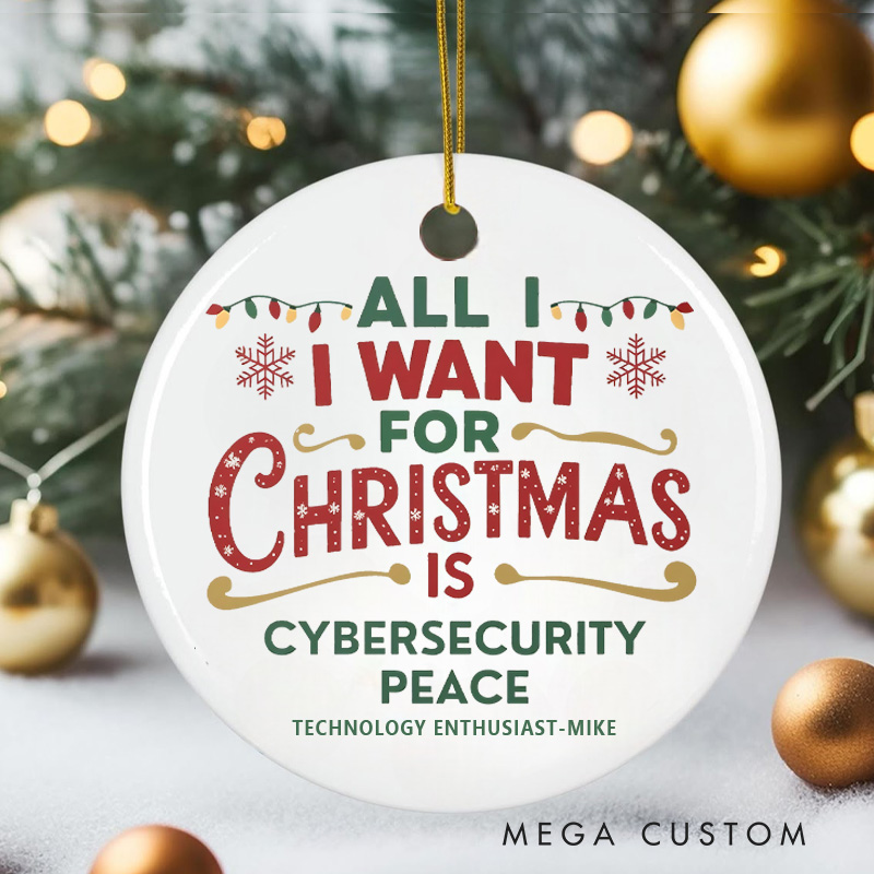 Personalized Computer Programmer Technology Lovers Christmas Ornament Gift for Geek IT