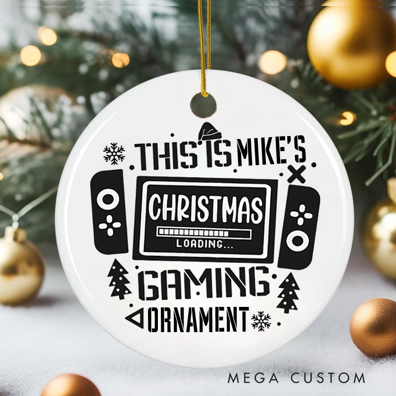 Personalized Gamer Lovers Christmas Ornament Christmas Dress Up Enthusiasts Gift for Geek 