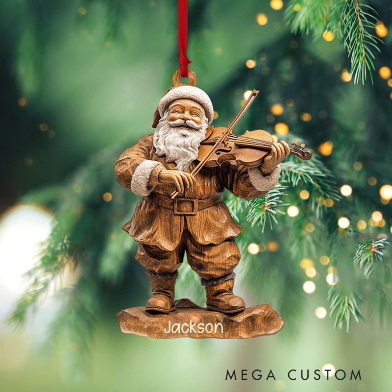 Personalized Violin Ornament and Violin Christmas Tree Ornament and Music Christmas Home Decor and Gift for Violin Player