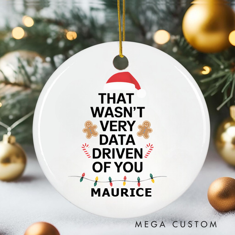 Personalized Data Enthusiasts Christmas Ornament Programmer Computer Christmas Ornament Gift for Geek Nerd