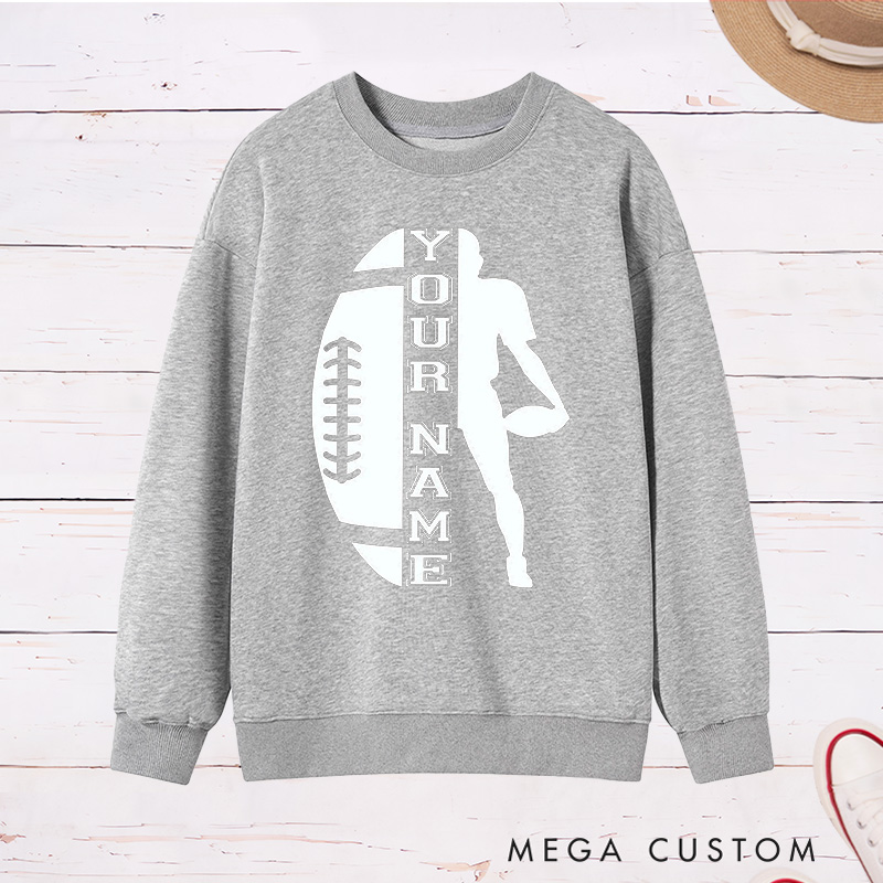 Personalized American Football Sweatshirt with Custom Your Name