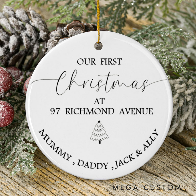 Personalized First Home Ornament New Home Gift Christmas In New Home First Home 2025 Christmas Gift