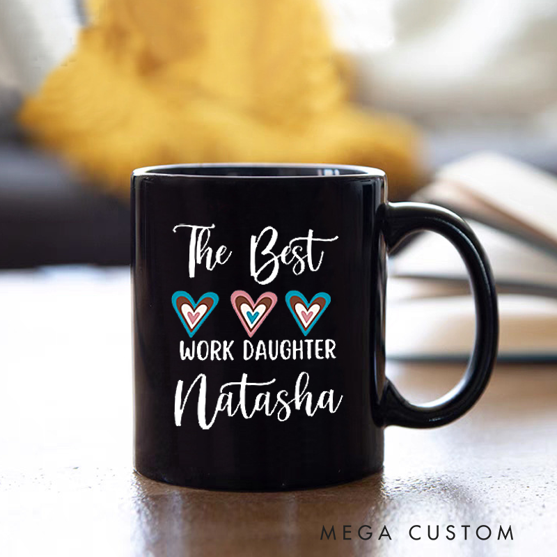Personalized Office Worker Mug Gift the Best Work Daughter Mug Appreciation Gift for Coworkers
