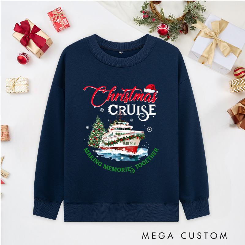 Personalized Christmas Cruise Sweatshirts Making Memories Together Christmas Sweatshirts Gift for Outdoor Travel Lover