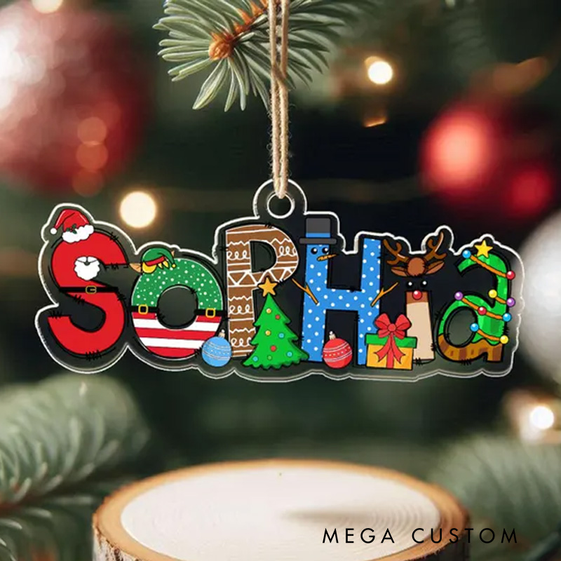 Personalized Name Christmas Ornaments Christmas Gift Boy Girl Gift