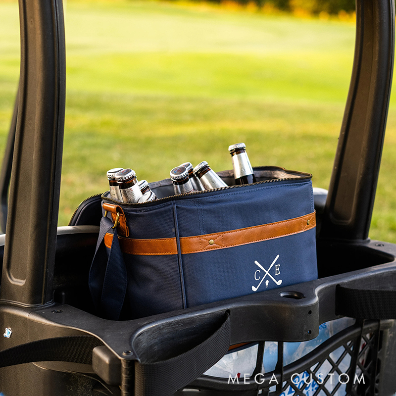 Personalized Golf Cooler Bag with Custom Initials and Stylish Design 