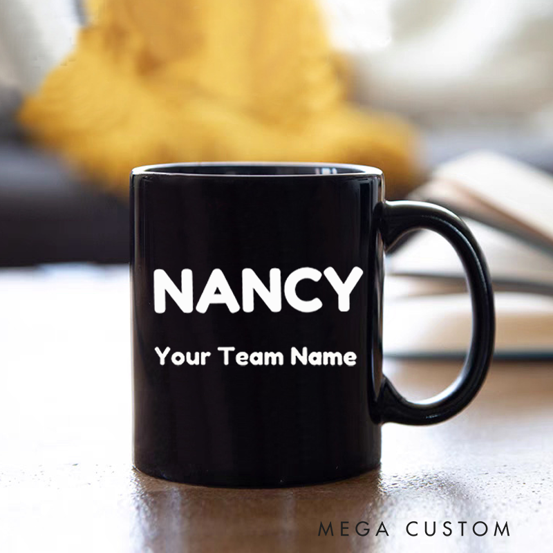 Personalized Office Worker Mug Gift Santa's Favorite Office Team with Christmas Elements Mug Appreciation Gift for Coworkers