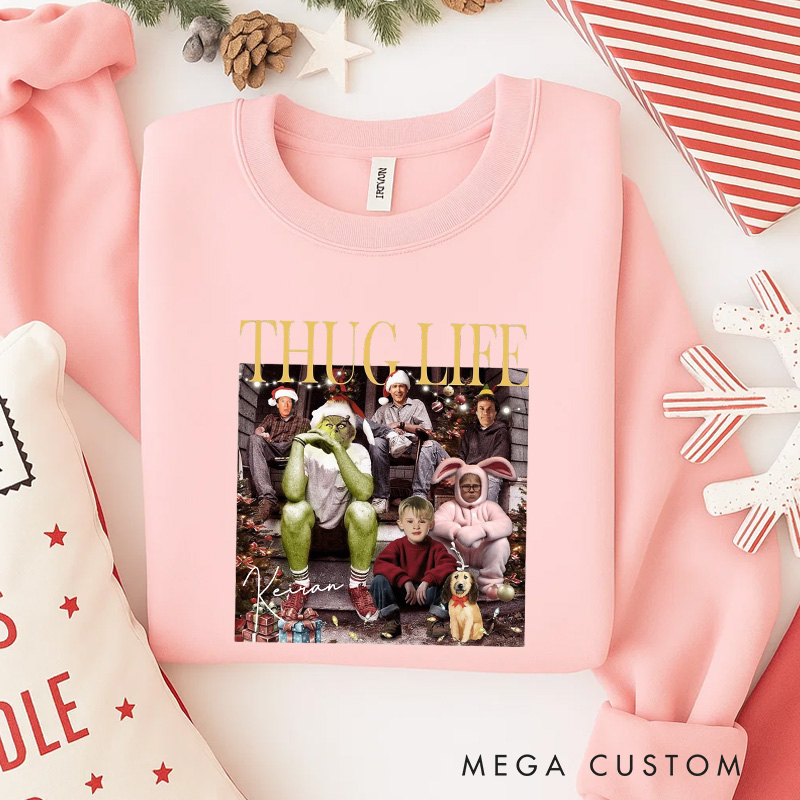Personalized the Christmas Club Movie Classic Sweatshirt Vintage Holiday Movies Crewneck Family Movie Shirt