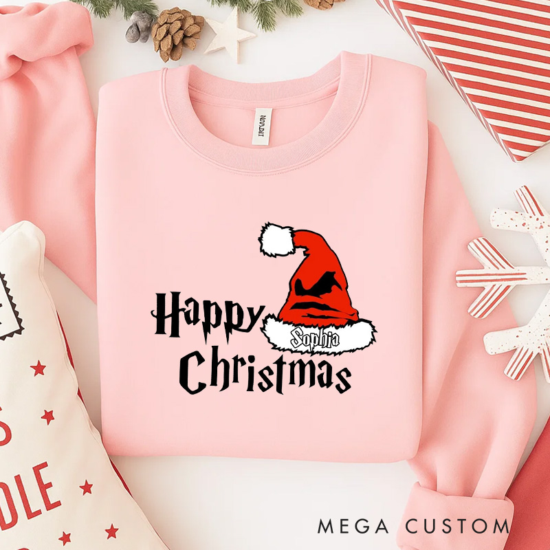 Personalized Happy Christmas Movies Classic Sweatshirt Fantasy Magic Film Crewneck Movie Holiday Shirt