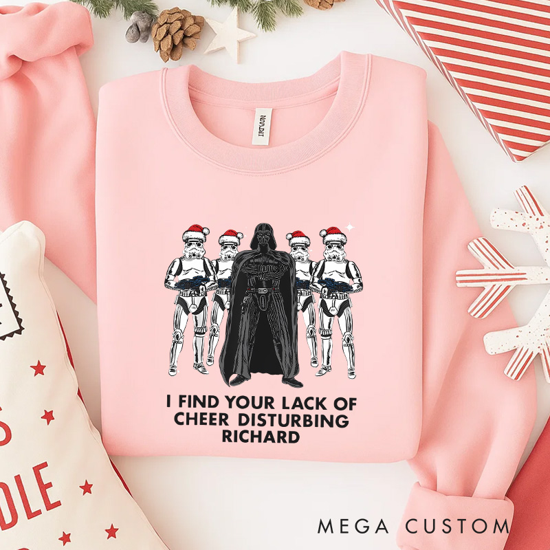 Personalized I Found You Lack of Cheer Christmas Classic Sweatshirt Galaxy War Film Crewneck Movie Holiday Shirt