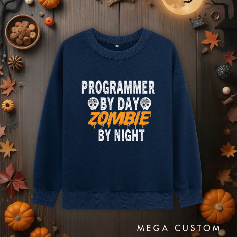 Personalized Programmer Lover Halloween Classic Sweatshirts Technology Computer Lovers Sweatshirts Gift for Geek