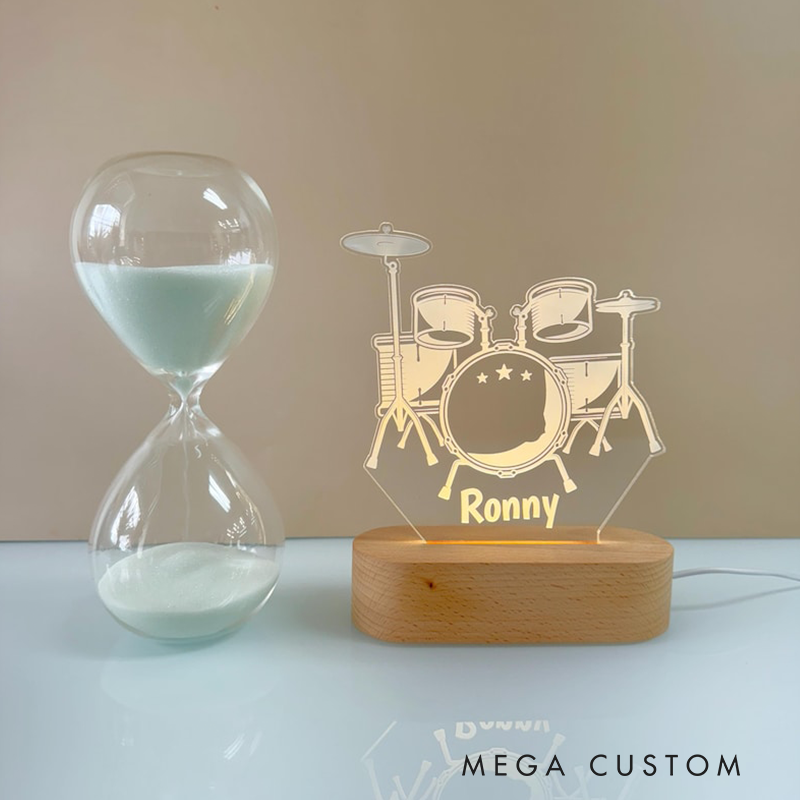 Personalized Night Light Custom LED Lamp for Music Lovers Perfect Gift for Trumpet Players Unique Room Decor