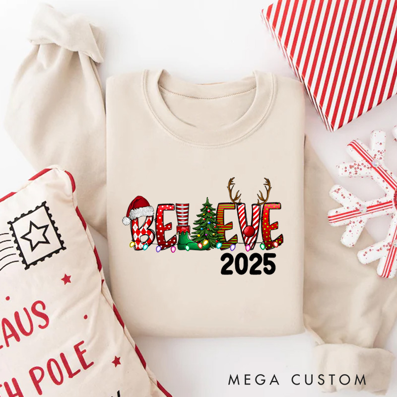 Personalized Christmas Sweatshirt with Name Christmas Gifts Christmas Matching Sweatshirt 