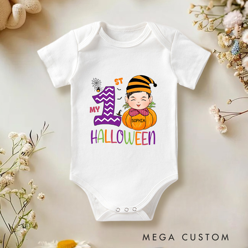 Personalized My 1st Halloween Baby Onesie