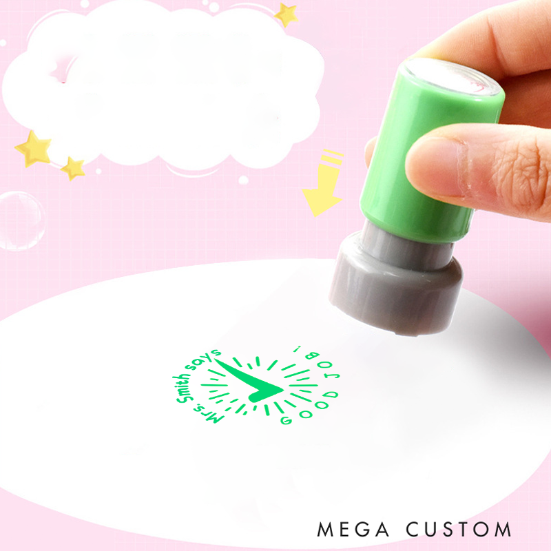 Personalized Teacher Stamps Teacher Says Design Perfect Teacher Appreciation Gift