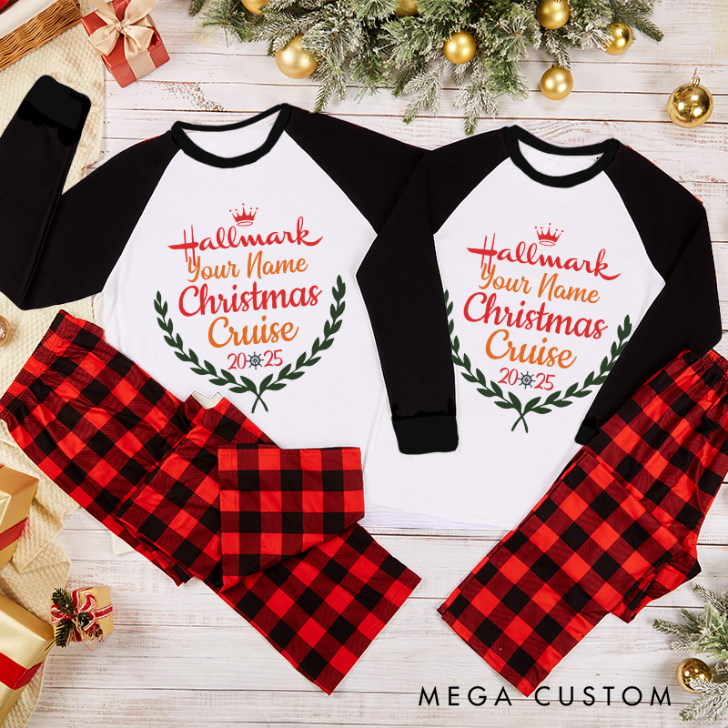 Personalized Classic Christmas Movie Inspired Movie Watching Cruise Christmas Family Matching Pajamas Family Name Shirts Movie Holiday Shirt