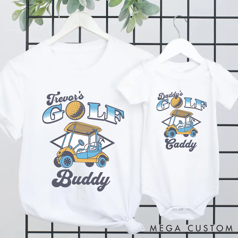 Personalized Family Reunion Theme Golf Cart Design Matching Outfit