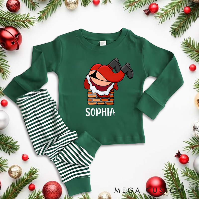 Personalized Cute Santa Claus Christmas Pajamas