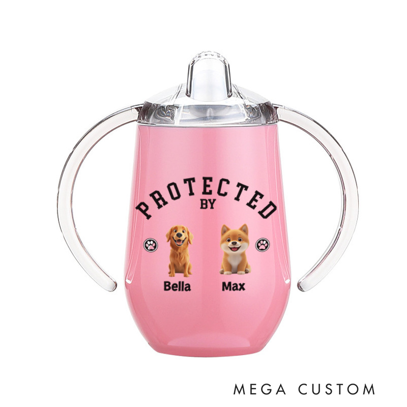 Personalized Dog Guardianship with Charming Pet Illustrations for Little Ones Sippy Cup
